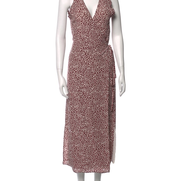 ANINE BING Silk Wrap Dress - LEAH WRAP - Wild Heart - Picture 3 of 10